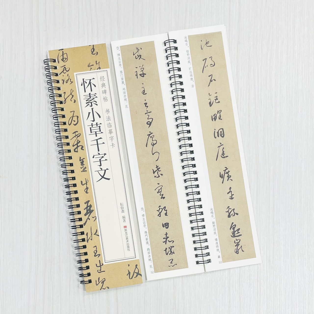 《懷素小草千字文》 經典碑帖 書法臨摹字卡 耘俗齋 編著 黑龍江美術出版社