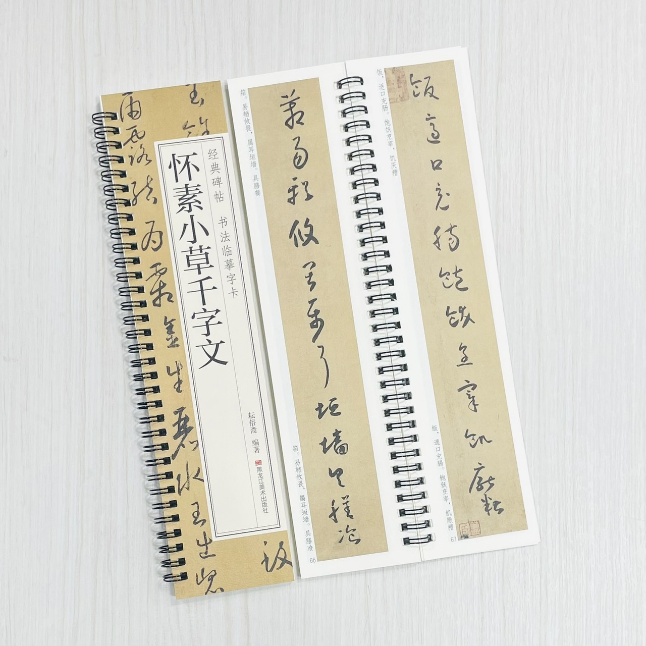 《懷素小草千字文》 經典碑帖 書法臨摹字卡 耘俗齋 編著 黑龍江美術出版社