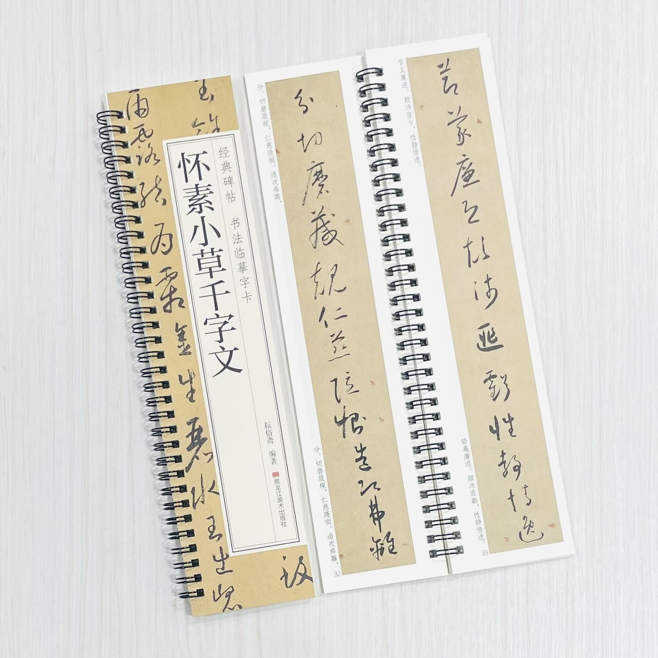 《懷素小草千字文》 經典碑帖 書法臨摹字卡 耘俗齋 編著 黑龍江美術出版社