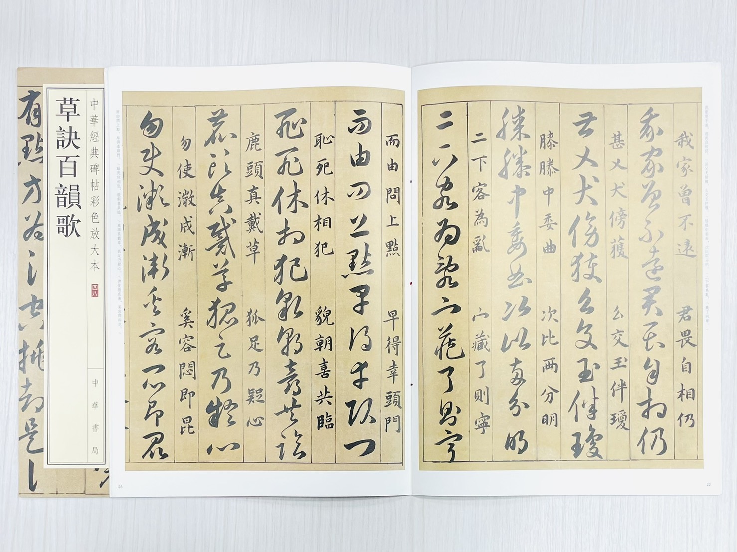 《草訣百韻歌》 中華經典碑帖彩色放大本 四八 中華書局編輯部 編 中華書局出版發行