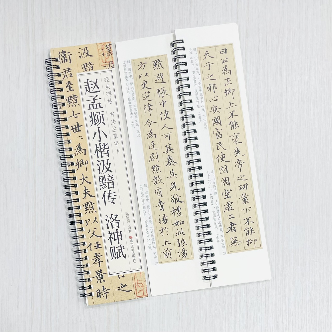 《趙孟頫小楷汲黯傳 洛神賦》 經典碑帖 書法臨摹字卡 耘俗齋 編著 黑龍江美術出版社