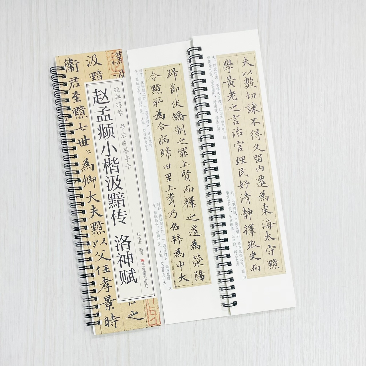 《趙孟頫小楷汲黯傳 洛神賦》 經典碑帖 書法臨摹字卡 耘俗齋 編著 黑龍江美術出版社