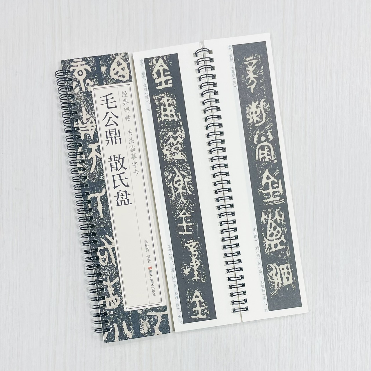 《毛公鼎 散氏盤》 經典碑帖 書法臨摹字卡 耘俗齋 編著 黑龍江美術出版社