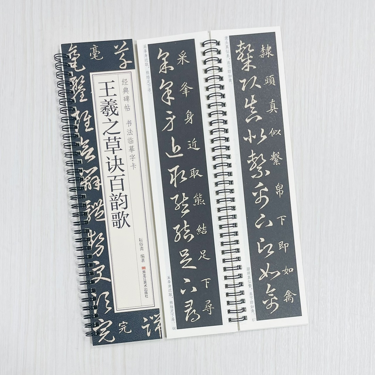 《王羲之草訣百韵歌》 王羲之草訣百韻歌 經典碑帖 書法臨摹字卡 耘俗齋 編著 黑龍江美術出版社