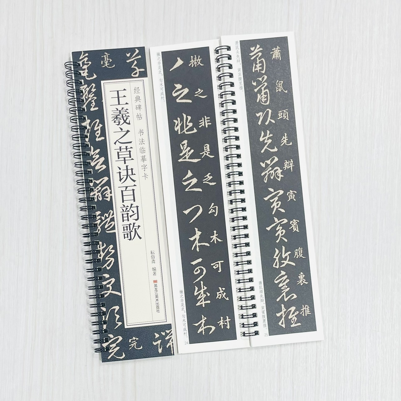 《王羲之草訣百韵歌》 王羲之草訣百韻歌 經典碑帖 書法臨摹字卡 耘俗齋 編著 黑龍江美術出版社