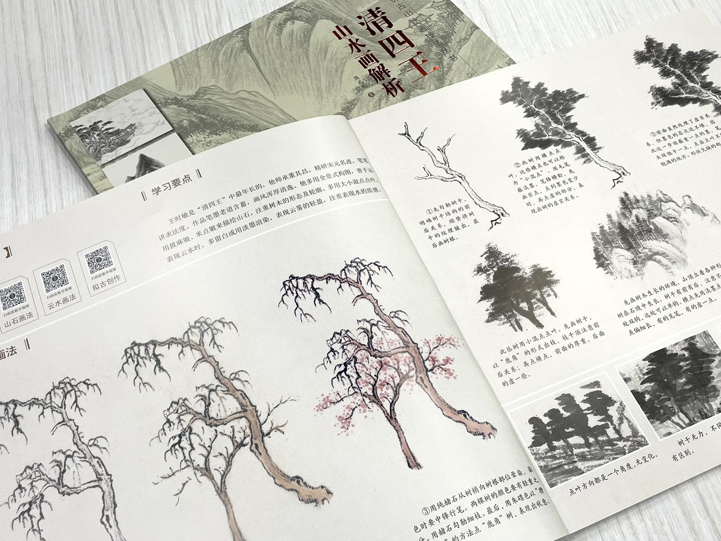 《仿古山水畫技法叢書》 宋三家 /元三家/ 明三家 /清三家/清四僧 / 清四王 山水畫解析 山水 國畫 福建美術 山石