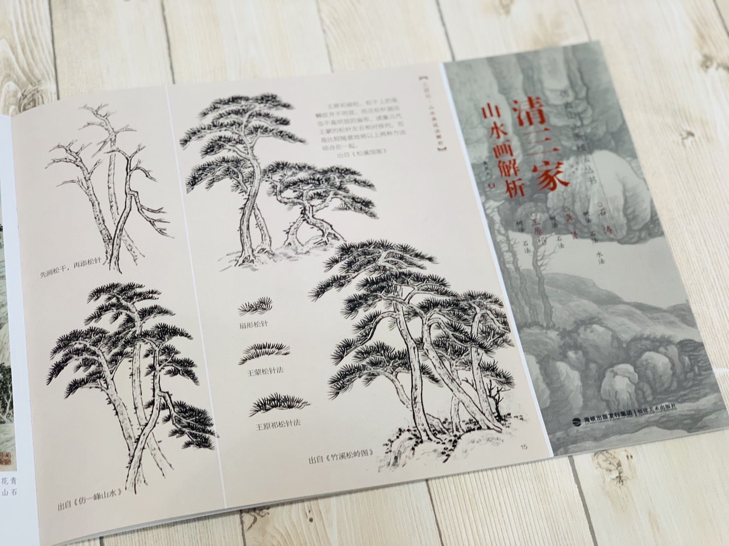 《仿古山水畫技法叢書》 宋三家 /元三家/ 明三家 /清三家/清四僧 / 清四王 山水畫解析 山水 國畫 福建美術 山石
