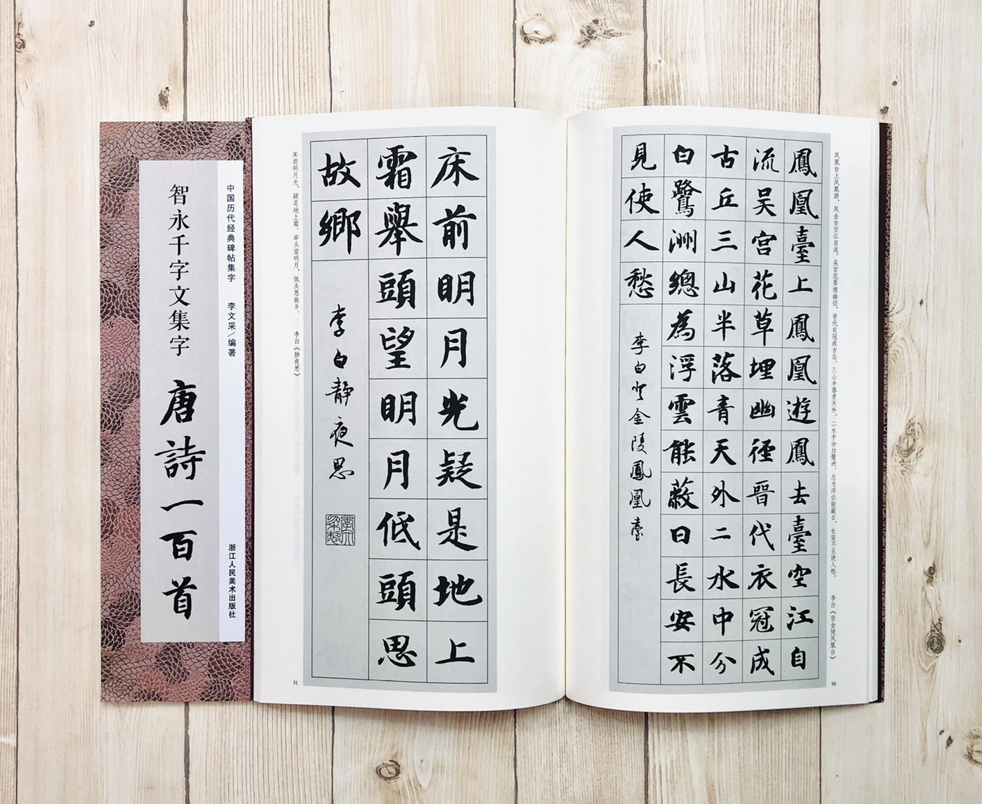《智永千字文集字 唐詩一百首》 中國歷代經典碑帖集字 浙江人民美術出版社
