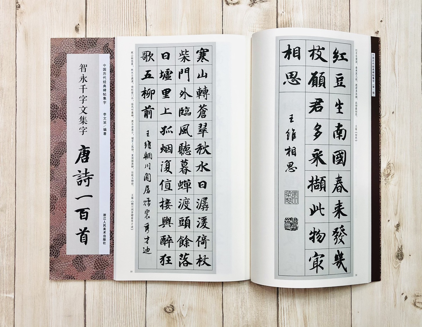 《智永千字文集字 唐詩一百首》 中國歷代經典碑帖集字 浙江人民美術出版社