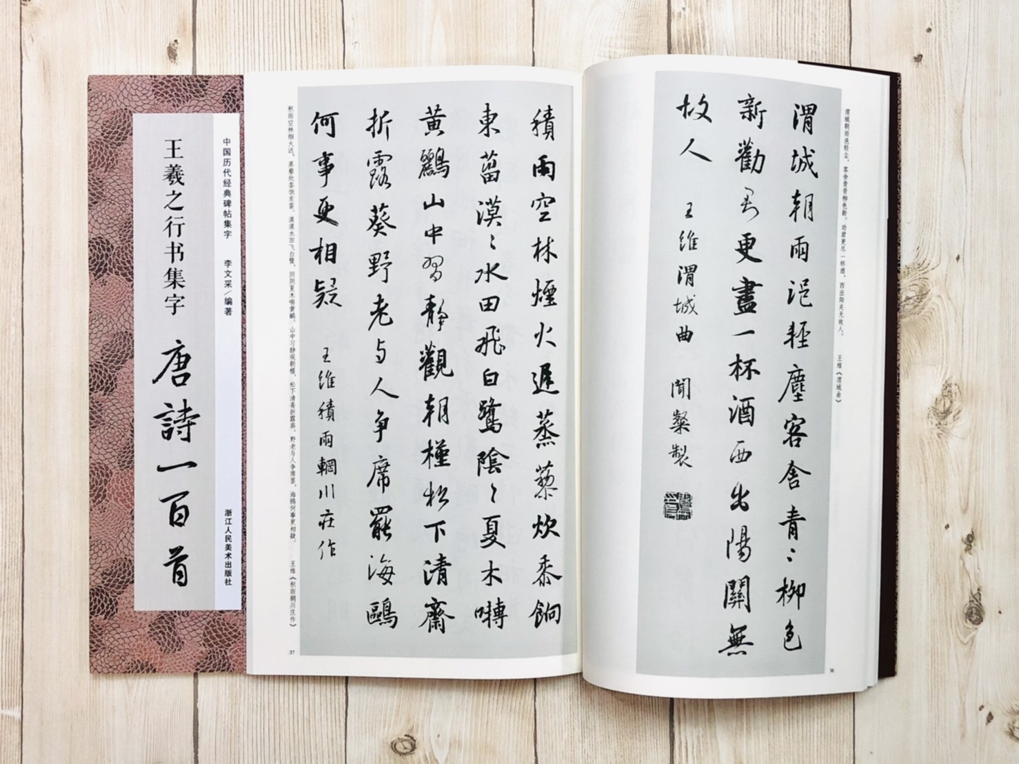 《王羲之行書集字唐詩一百首》 中國歷代經典碑帖集字(第一輯) 浙江人民美術出版社 王羲之 行書 集字 唐詩 一百首
