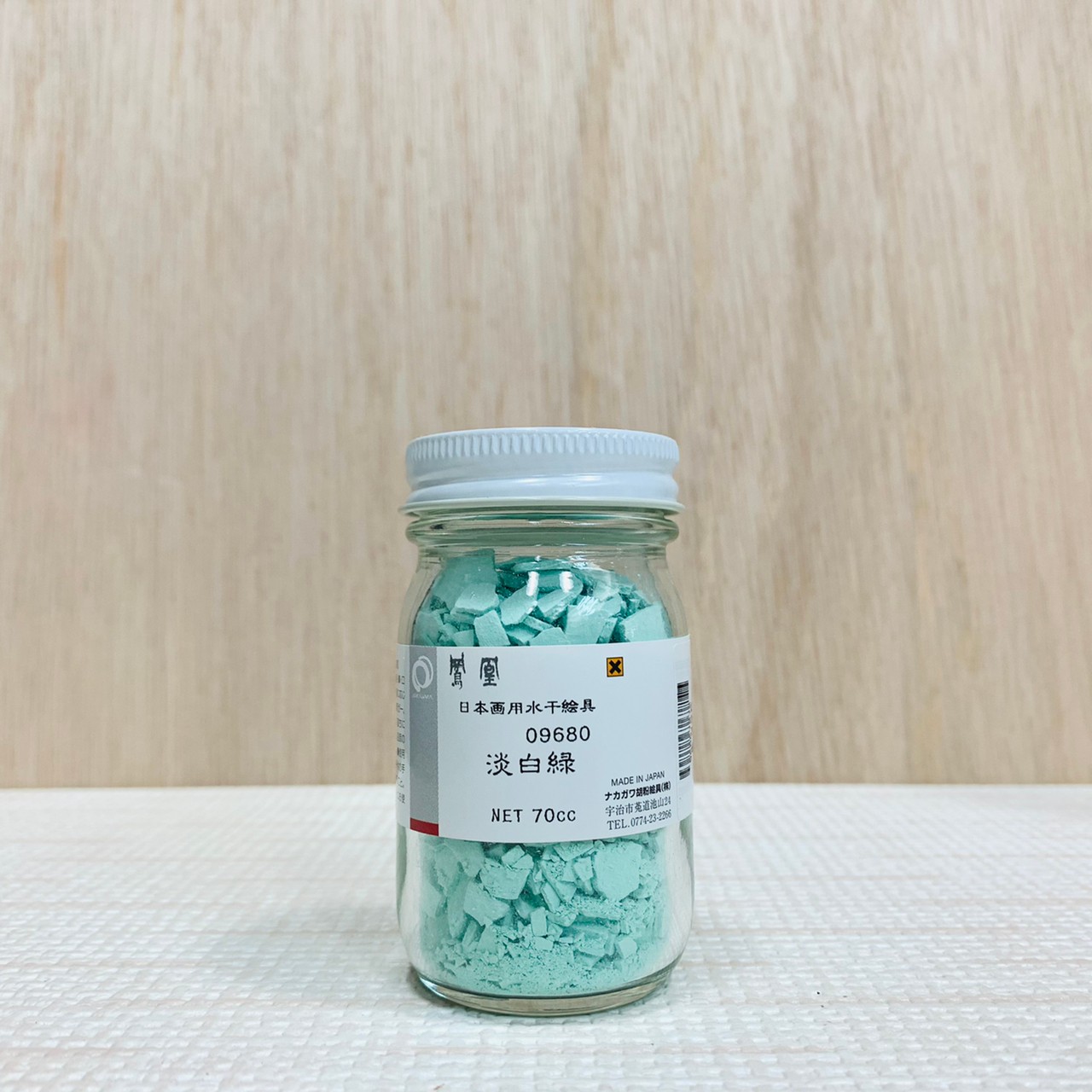 鳳凰《968 淡白綠》日本畫用水干繪具 膠彩 重彩 顏料 水干 