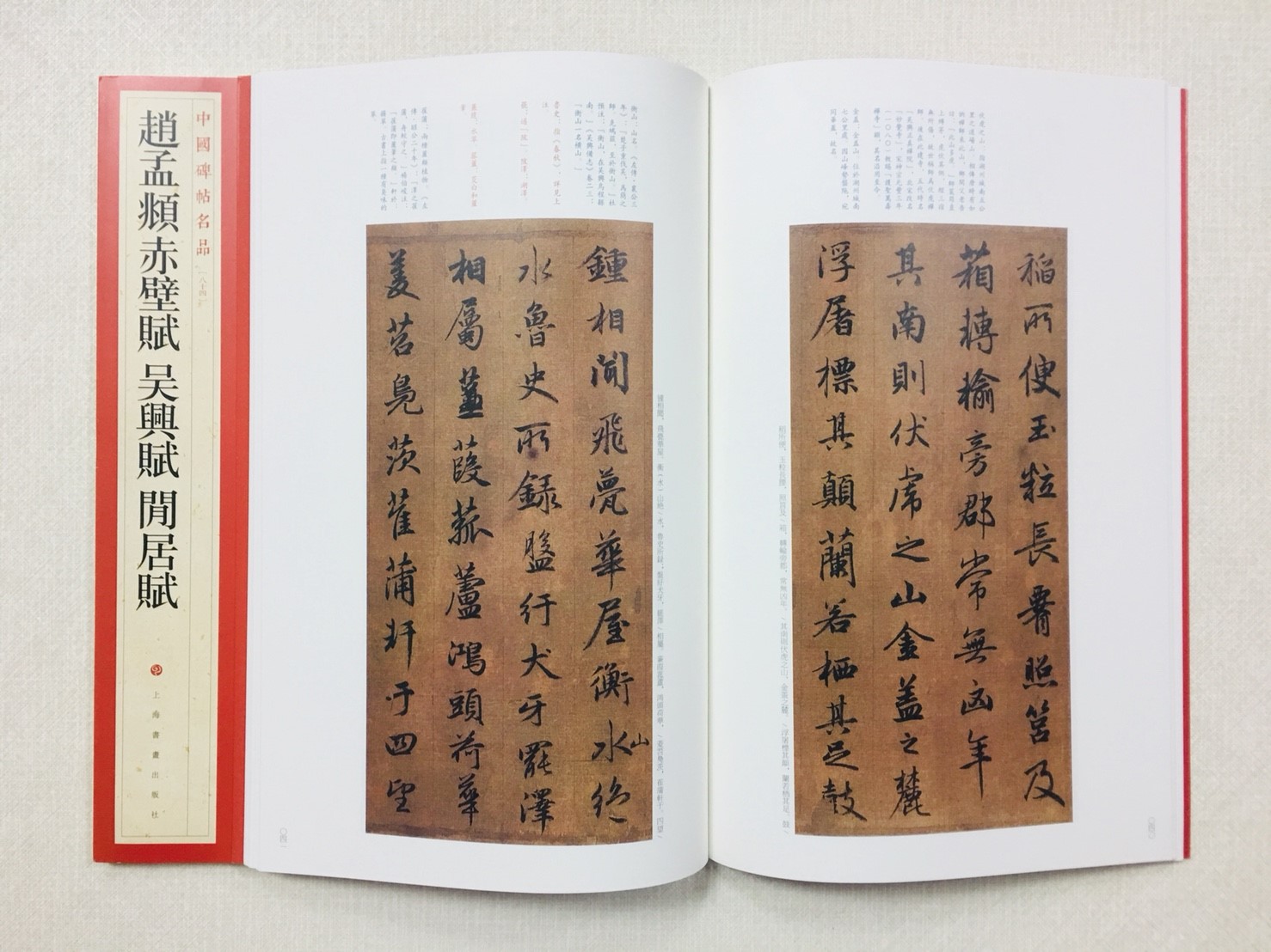 《趙孟頫赤壁賦 吳興賦 閒居賦》 84 中國碑帖名品 上海書畫出版社