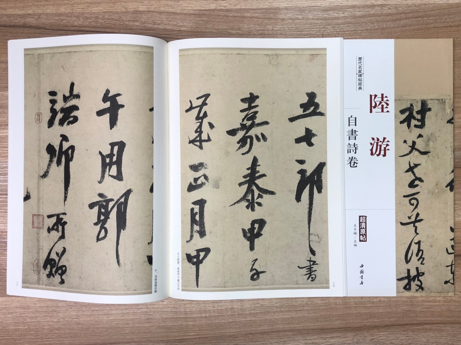 《陸遊  自書詩卷》歷代名家碑帖經典 中國書店 安徽美術 