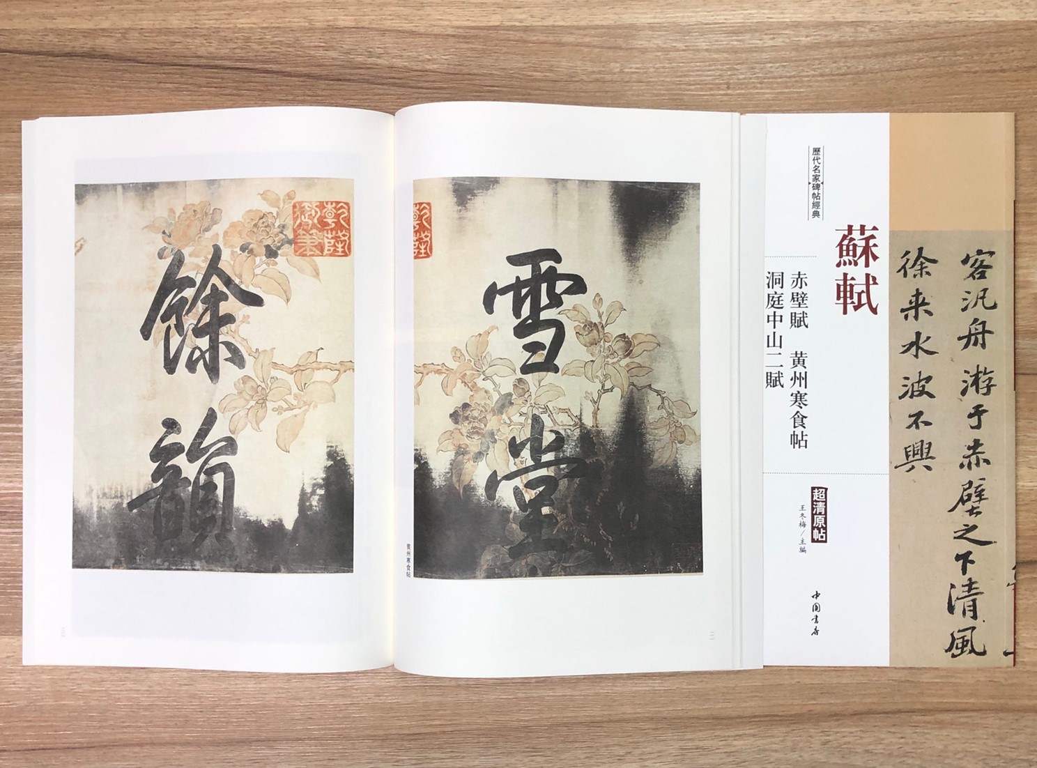 《蘇軾 赤壁賦.黃州寒食帖.洞庭中山二賦》歷代名家碑帖經典 中國書店 安徽美術 