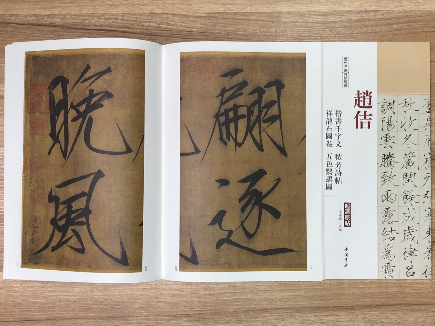 《趙佶  楷書千字文.儂芳詩帖.祥龍石圖卷.五色鸚鵡圖》歷代名家碑帖經典 中國書店 安徽美術 