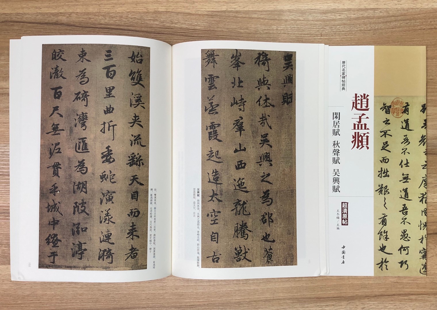 《趙孟頫  閒居賦.秋聲賦.吳興賦》歷代名家碑帖經典 中國書店 安徽美術 