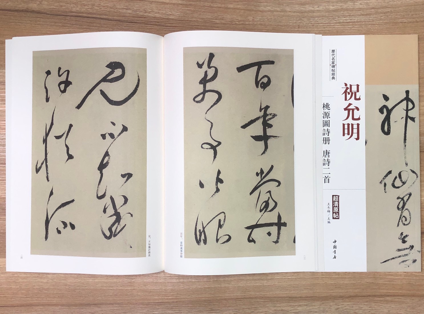 《祝允明 桃源圖詩冊.唐詩二首》歷代名家碑帖經典 中國書店 安徽美術 