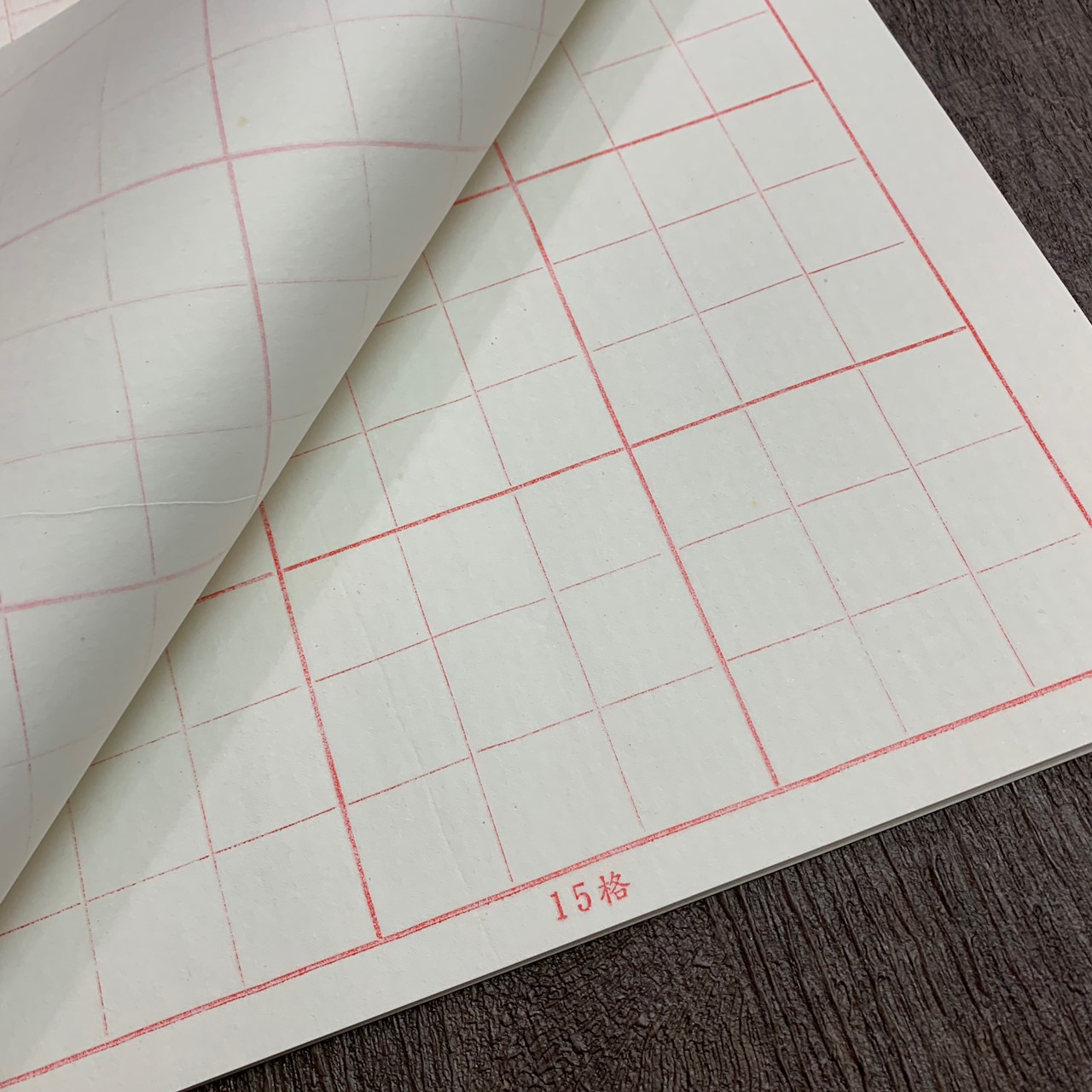 《初學練習用紙 15格 九宮格 毛邊紙》 每包100張