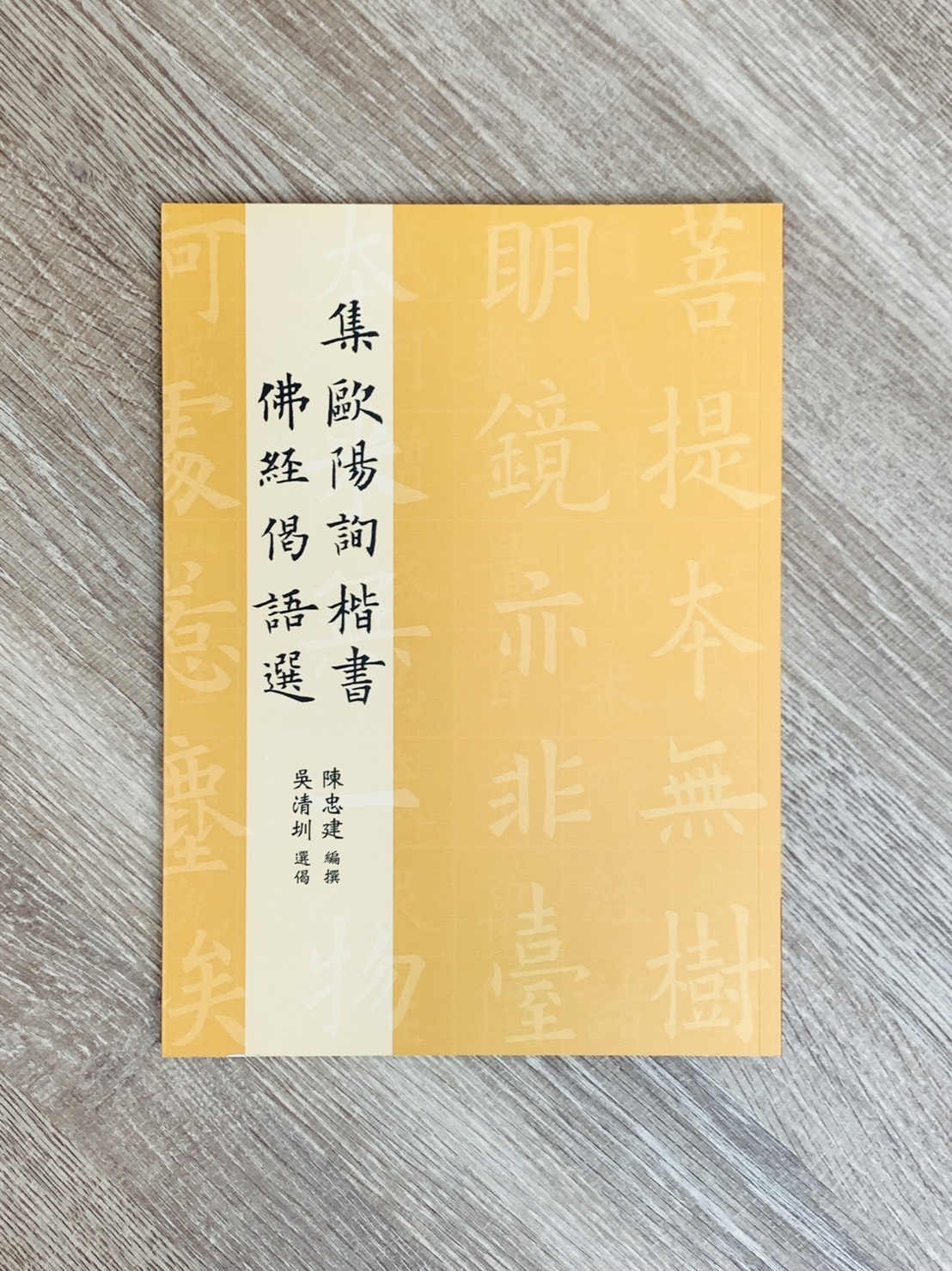 正大原寸放大3《集歐陽詢楷書佛經偈語選》陳忠建 編撰 / 吳清圳 選偈 / 正大光明出版