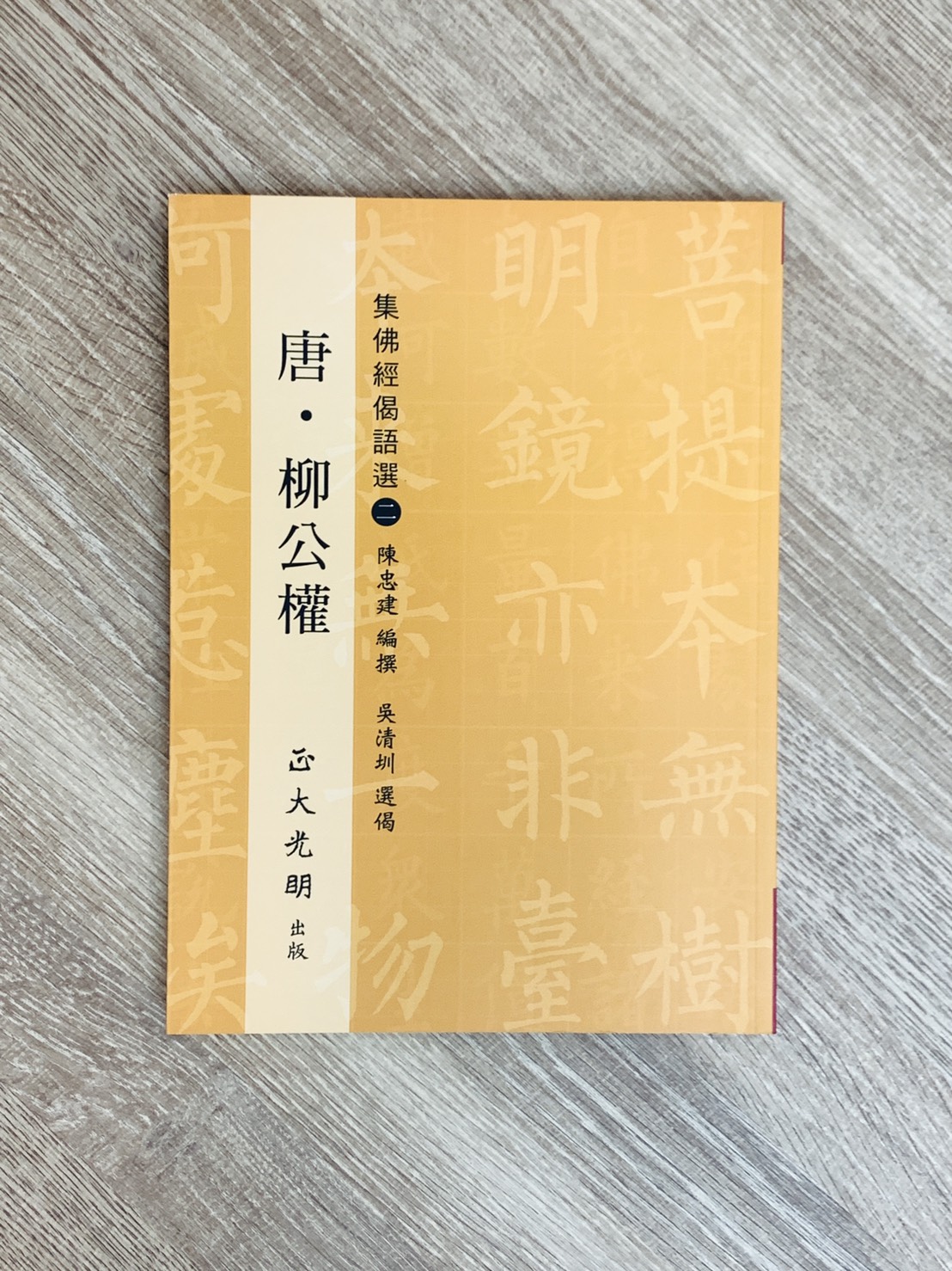 正大原寸放大6《佛說揭語 唐.柳公權(2)》陳忠建 編撰 / 吳清圳 選偈 / 正大光明出版