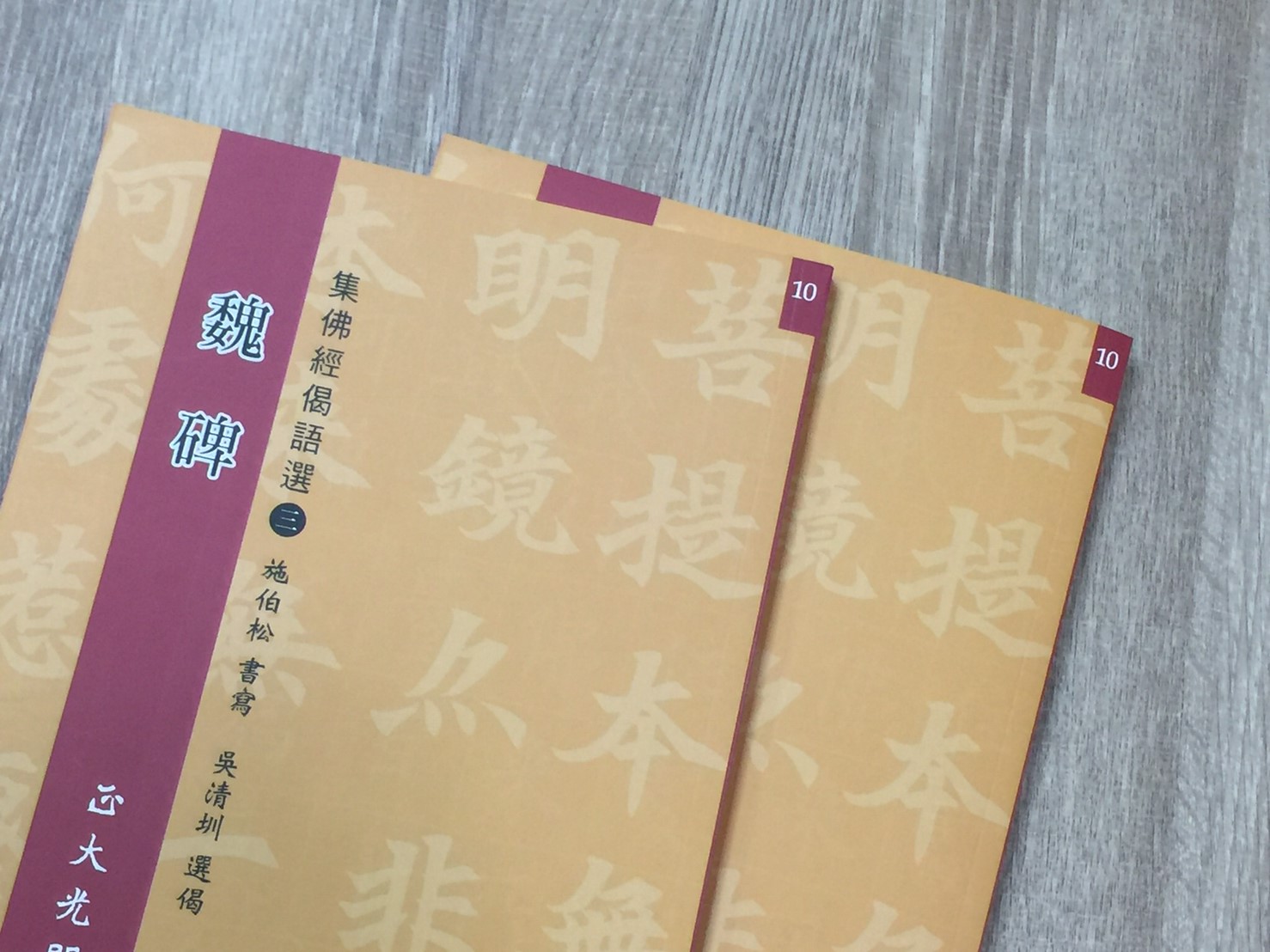 正大原寸放大10《魏碑 集佛經偈語選(3)》施伯松 書寫 / 吳清圳 選偈 / 正大光明出版