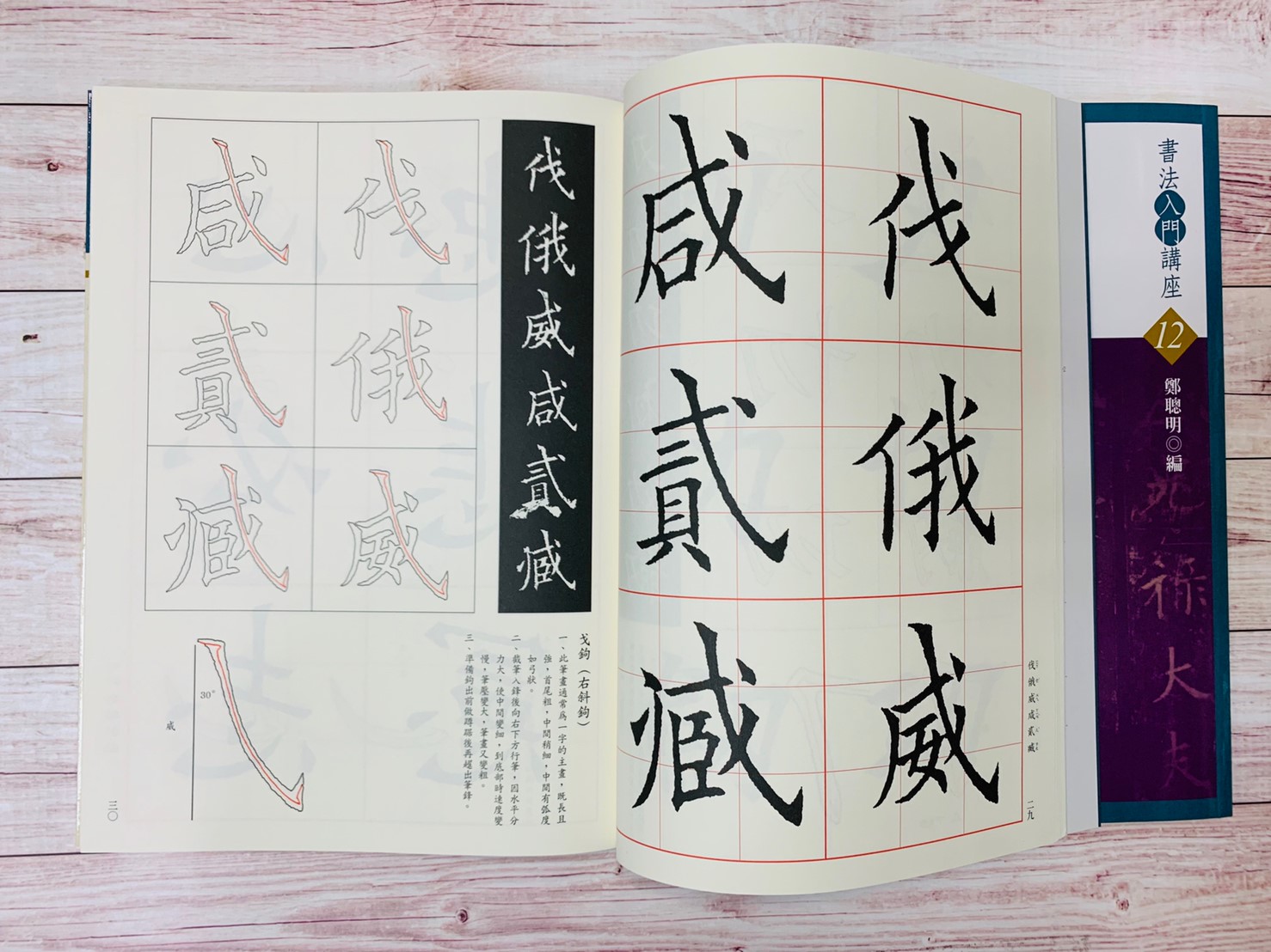 入門(12)《皇甫誕碑入門 (唐 歐陽詢》 鄭聰明 編 蕙風堂出版  