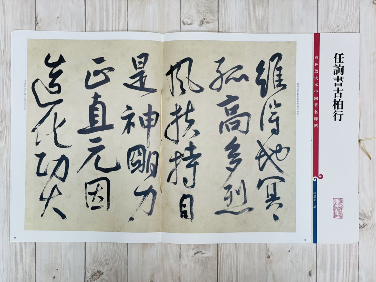 《任詢書古柏文》 彩色放大本中國著名碑帖  孫寶文 上海辭書出版社
