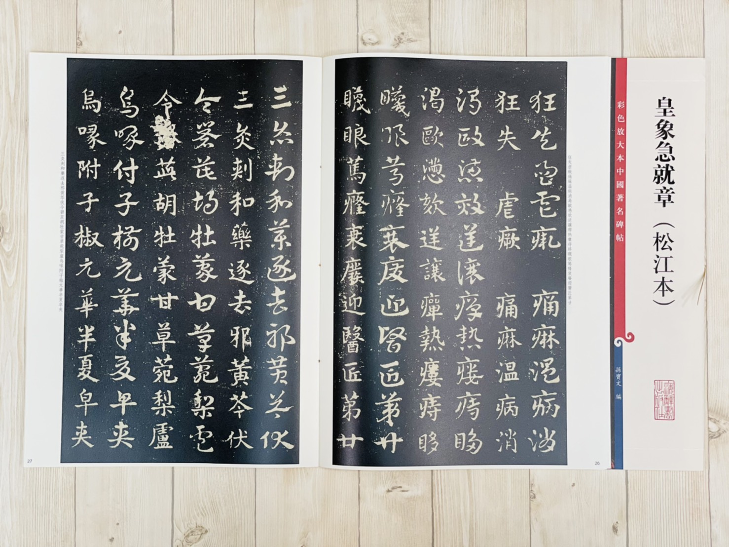 《皇象急就章 松江本》 彩色放大本 中國著名碑帖  孫寶文 上海辭書出版社