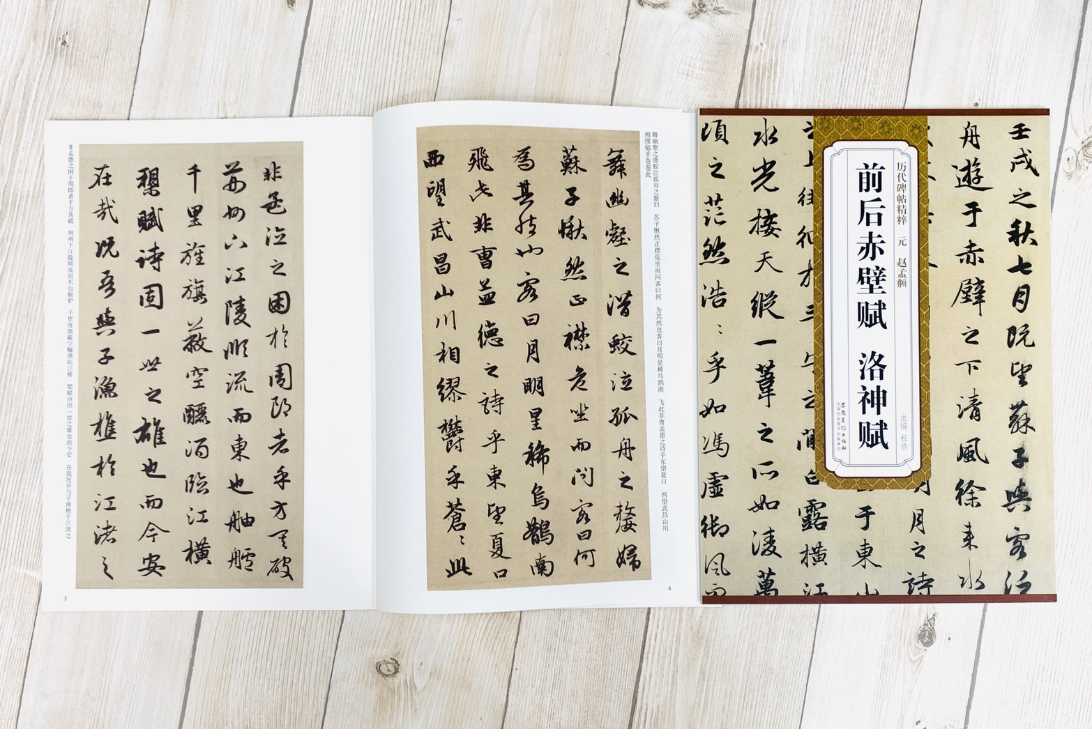 《元 趙孟頫 前後赤壁賦.洛神賦》歷代碑帖精粹 安徽美術出版社