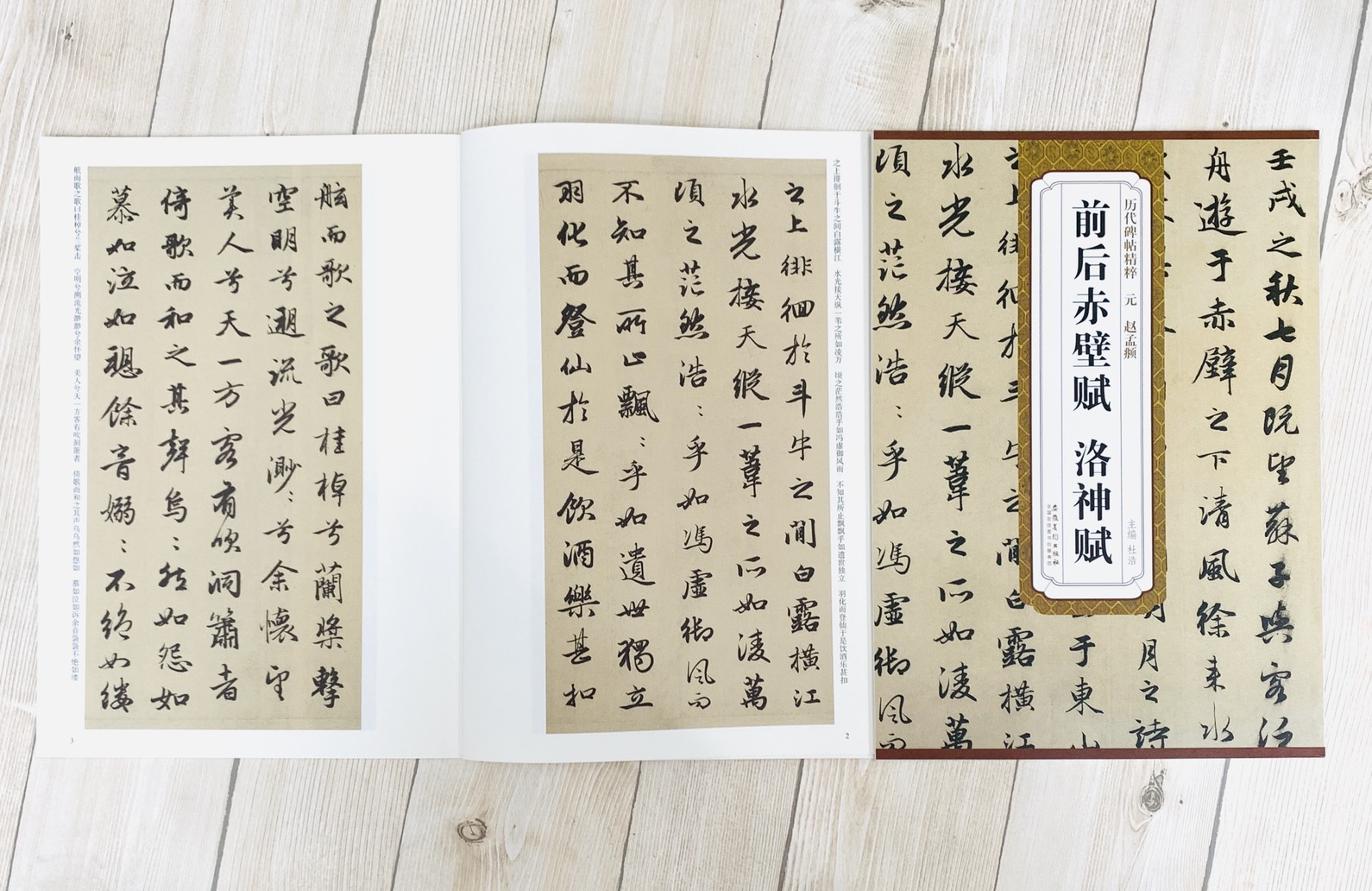《元 趙孟頫 前後赤壁賦.洛神賦》歷代碑帖精粹 安徽美術出版社