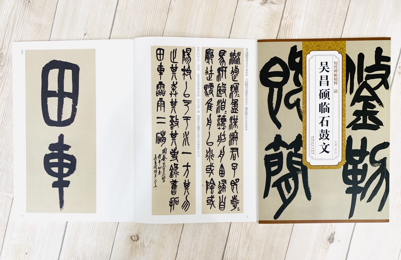 《清 吳昌碩 臨石鼓文》歷代碑帖精粹 安徽美術出版社