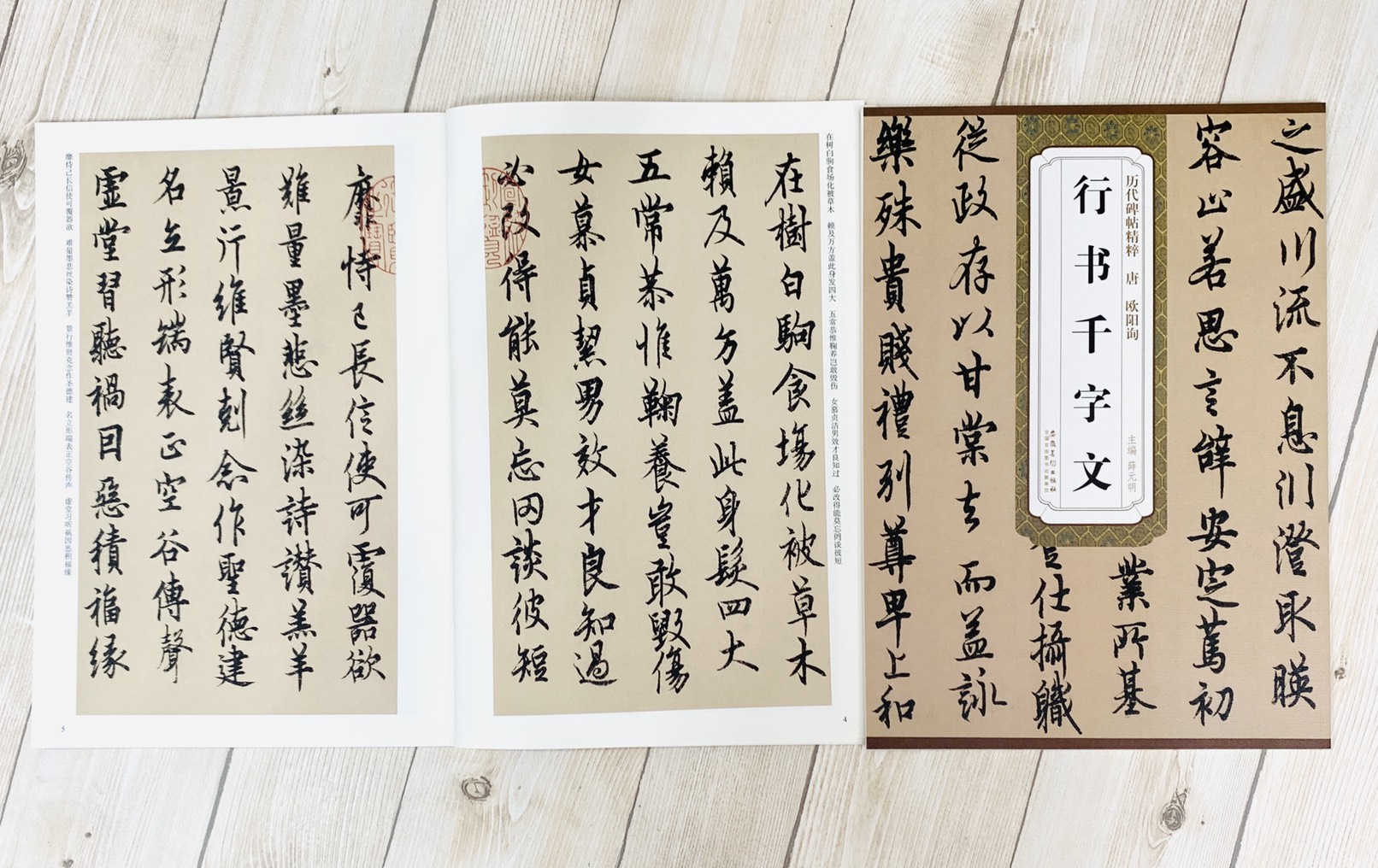 《唐 歐陽詢 行書千字文》歷代碑帖精粹 安徽美術出版社