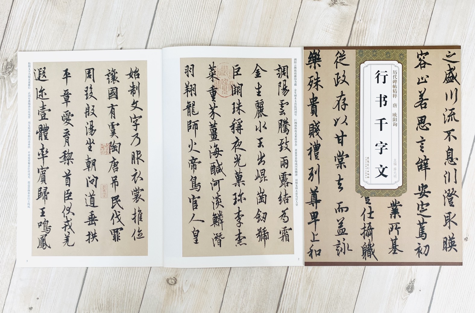《唐 歐陽詢 行書千字文》歷代碑帖精粹 安徽美術出版社