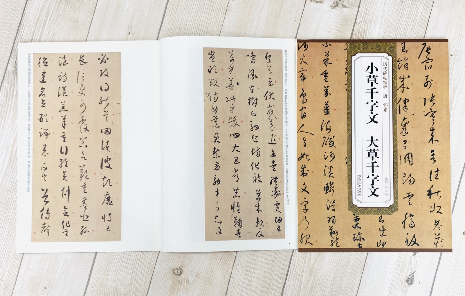 《唐 懷素 小草千字文.大草千字文》歷代碑帖精粹 安徽美術出版社
