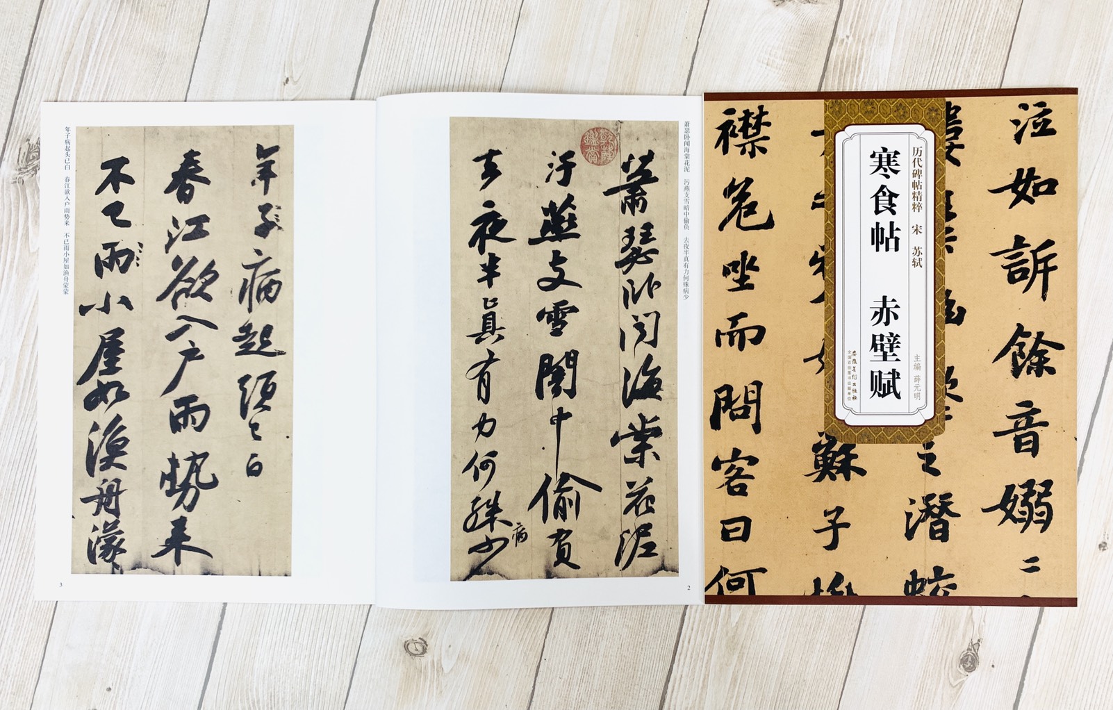 《宋 蘇軾 寒食帖.赤壁賦》歷代碑帖精粹 安徽美術出版社