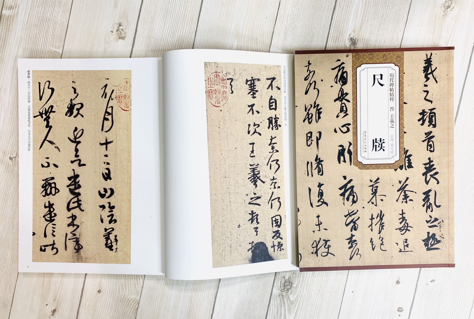 《晉 王羲之尺牘》歷代碑帖精粹 安徽美術出版社