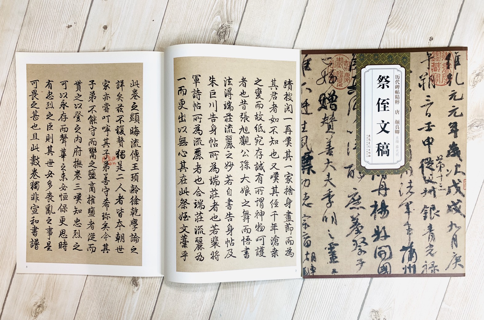 《唐 顏真卿 祭侄文稿》歷代碑帖精粹 安徽美術出版社