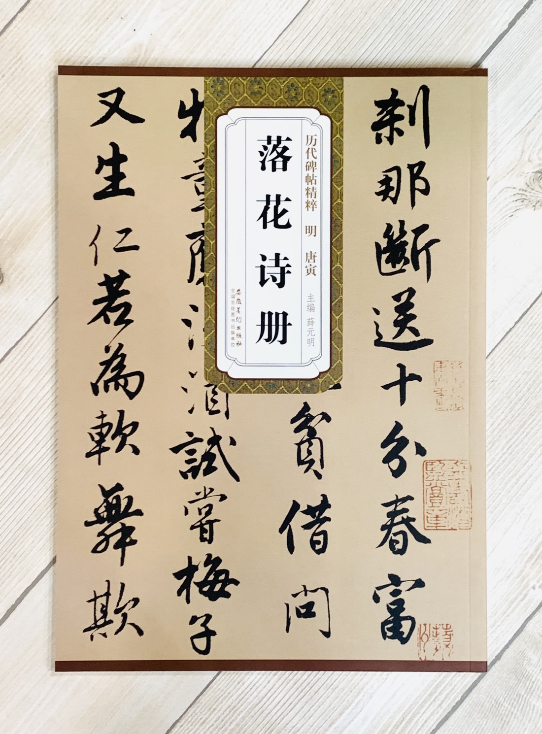 《明 唐寅 落花詩》歷代碑帖精粹 安徽美術出版社