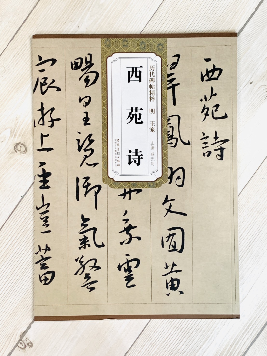 《明 王寵 西苑詩》歷代碑帖精粹 安徽美術出版社