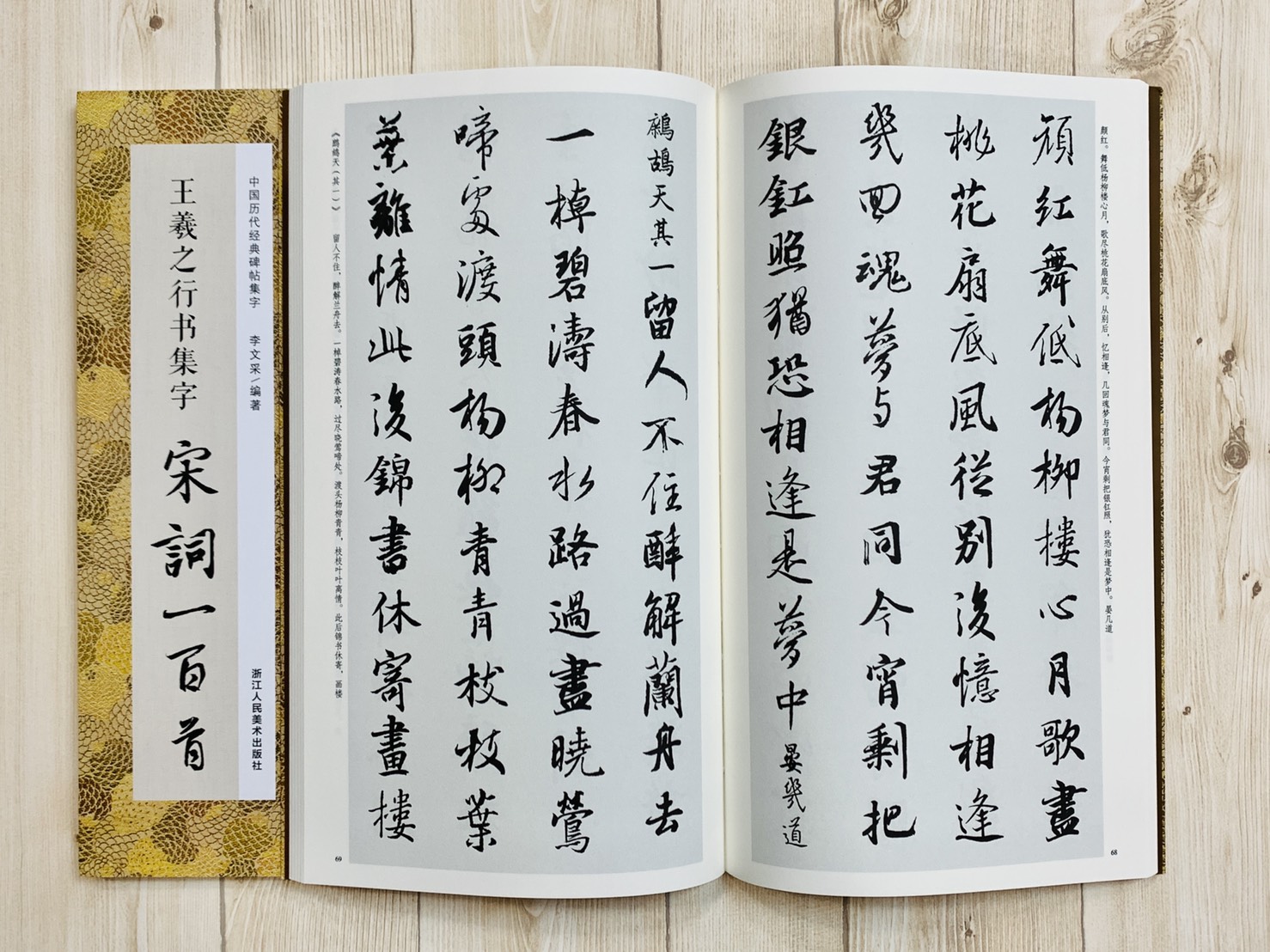 《王羲之行書集字 宋詞一百首》 中國歷代經典碑帖集字(第三輯) 浙江人民美術出版社 李文采 編著