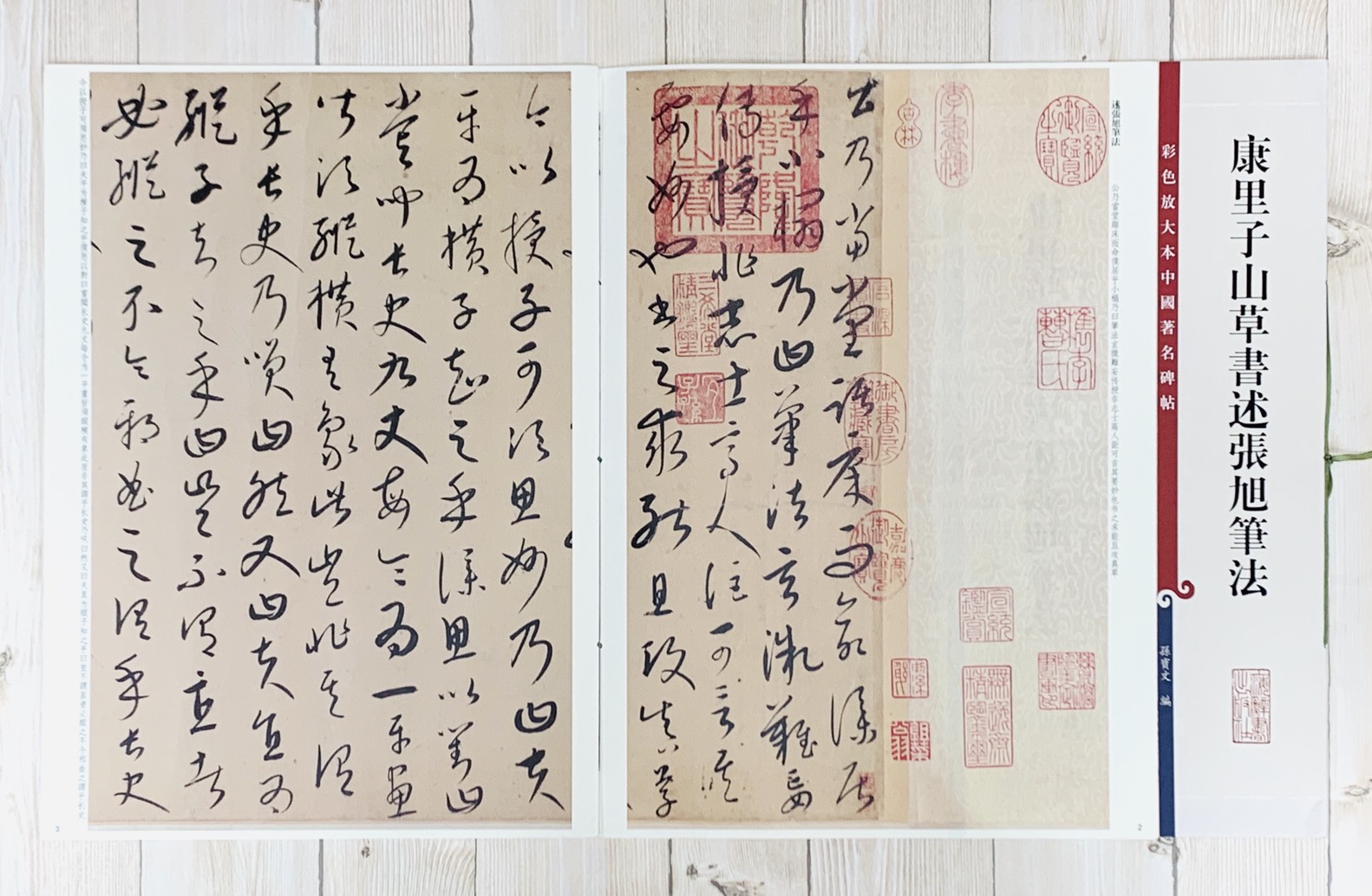 《康里子山草書述張旭筆法》 孫寶文 彩色放大 中國著名碑帖  上海辭書出版社