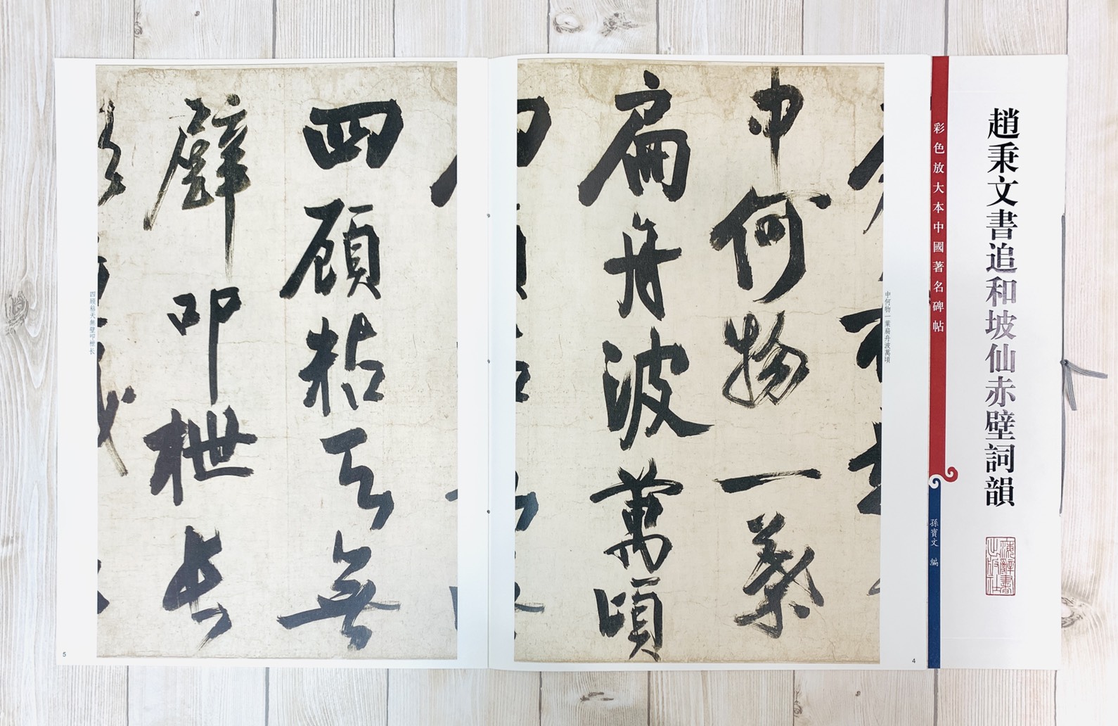 《趙秉文書追和坡仙赤壁詞韻》 孫寶文 彩色放大 中國著名碑帖  上海辭書出版社