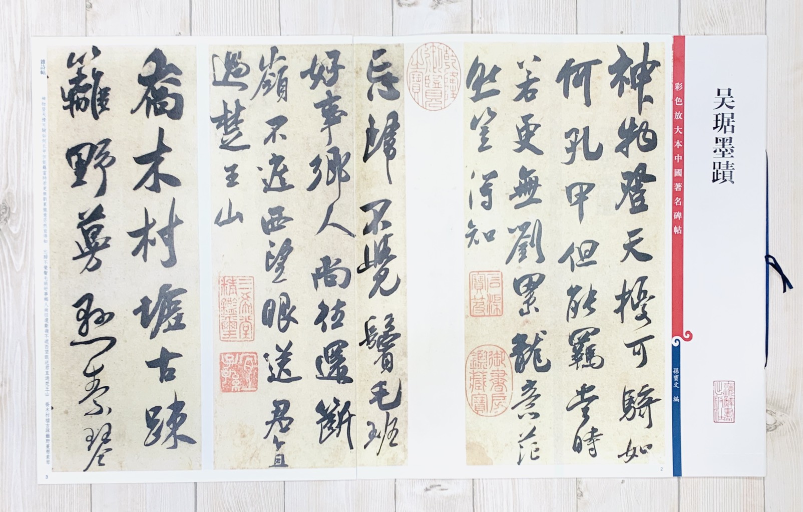《吳琚墨蹟》 孫寶文 彩色放大 中國著名碑帖  上海辭書出版社