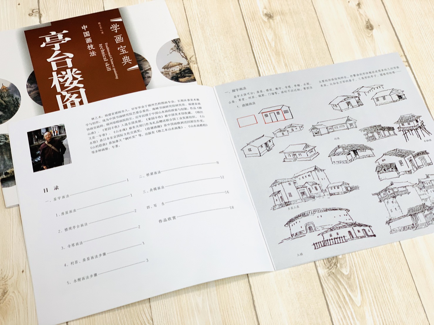 《學畫寶典 亭台樓閣 》中國畫技法 福建美術出版社 寫意 國畫 