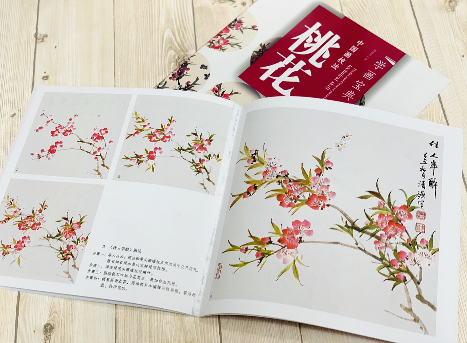 《學畫寶典 桃花 》中國畫技法 福建美術出版社 寫意 國畫 