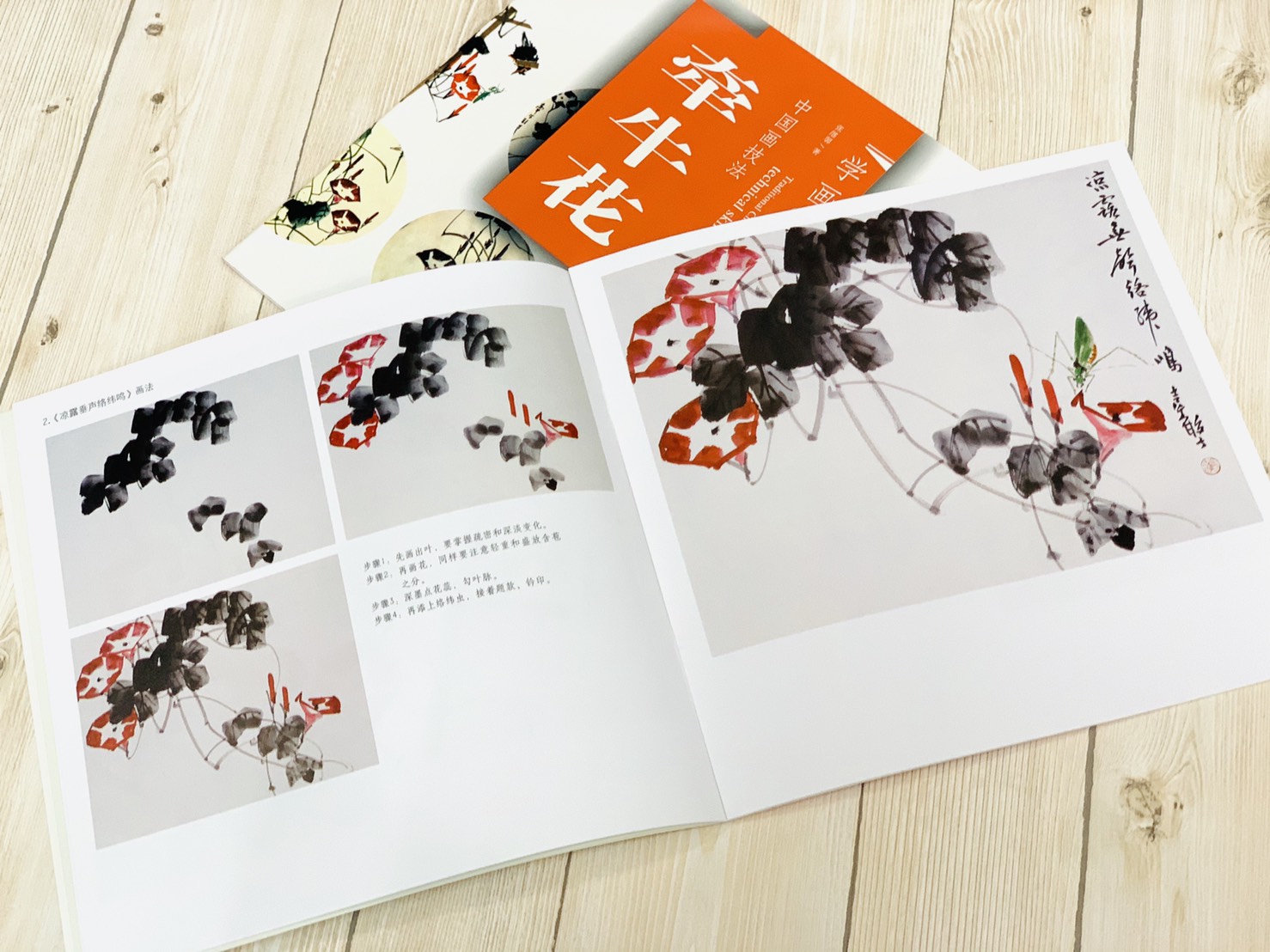 《學畫寶典 牽牛花 》中國畫技法 福建美術出版社 寫意 國畫 
