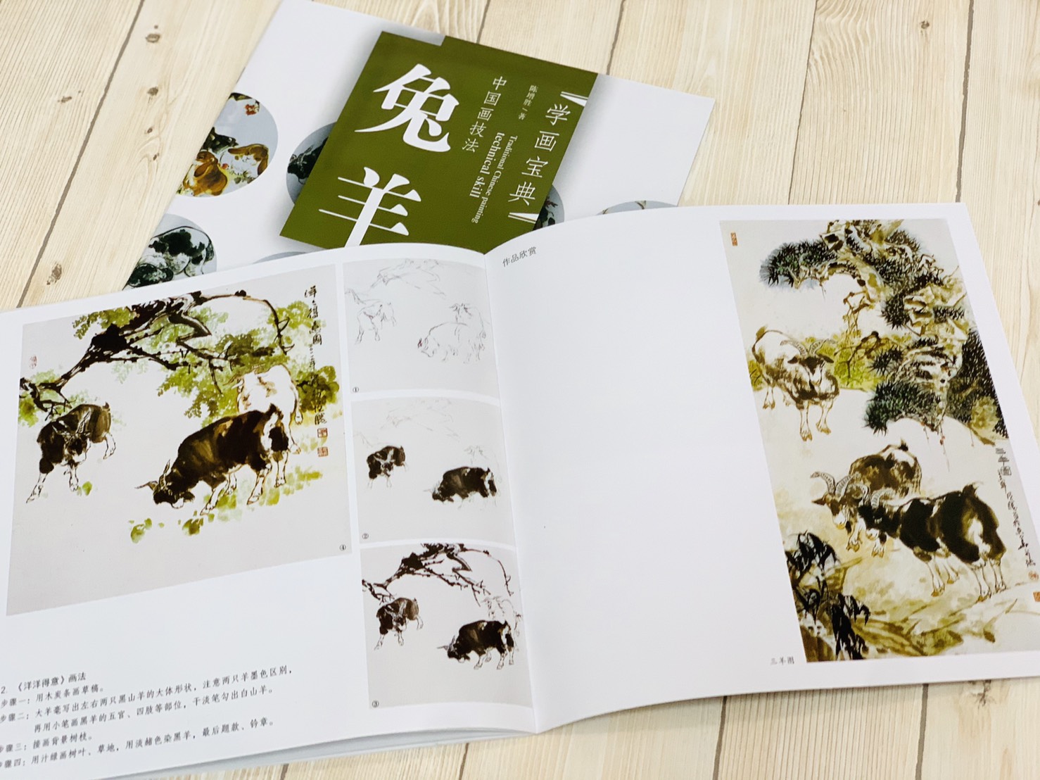《學畫寶典 兔.羊》中國畫技法 福建美術出版社 寫意 國畫 