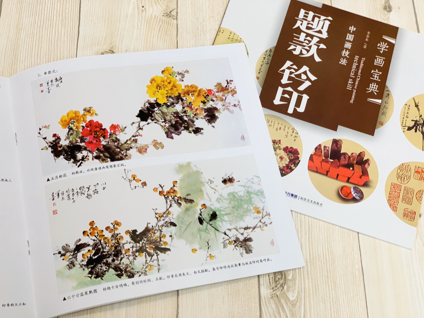《學畫寶典 題款.鈴印》中國畫技法 福建美術出版社 寫意 國畫 