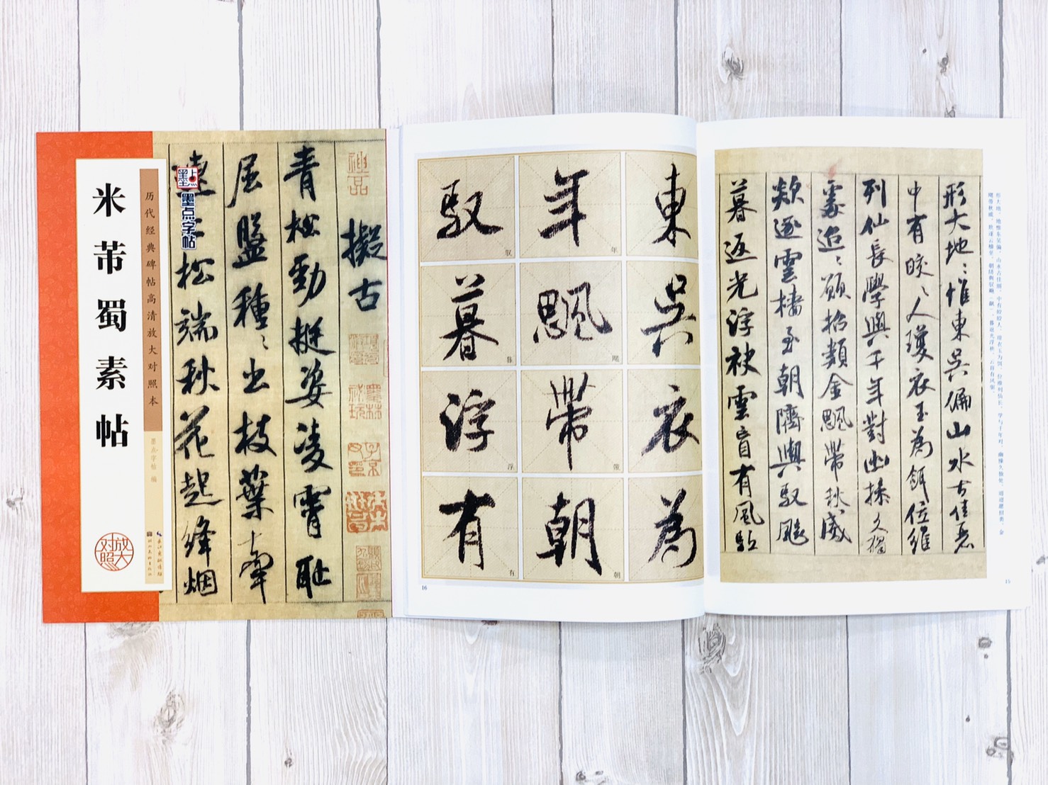  《米芾蜀素帖》墨點字帖 歷代經典碑帖高清放大對照本 湖北美術出版社