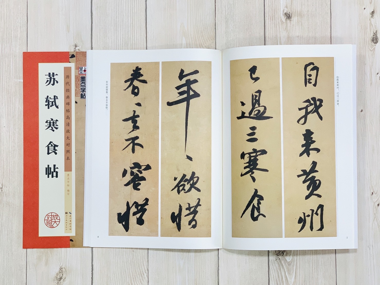 《蘇軾寒食帖》墨點字帖 歷代經典碑帖高清放大對照本 湖北美術出版社